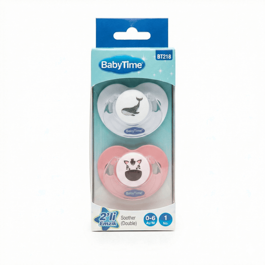 Babytime 2'li Damaklı Emzik Seti / No:1